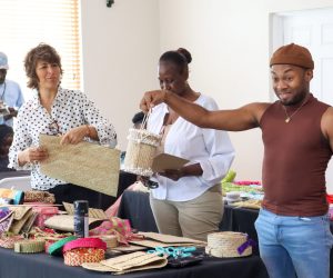 Dominic (Pastry Boy) Russell showing his protoype to the class